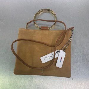 Thacker Le Pouch Bag, Mustard Suede